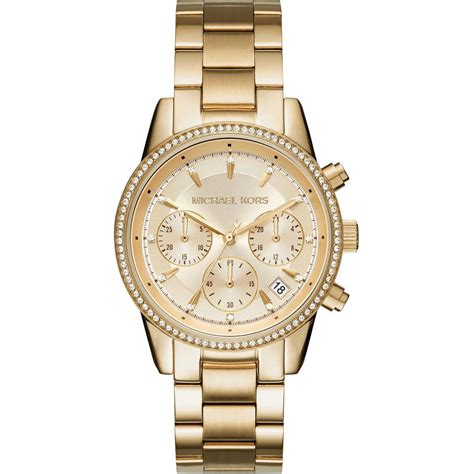 montre michael kors femme dore|michael kors watch model nadja.